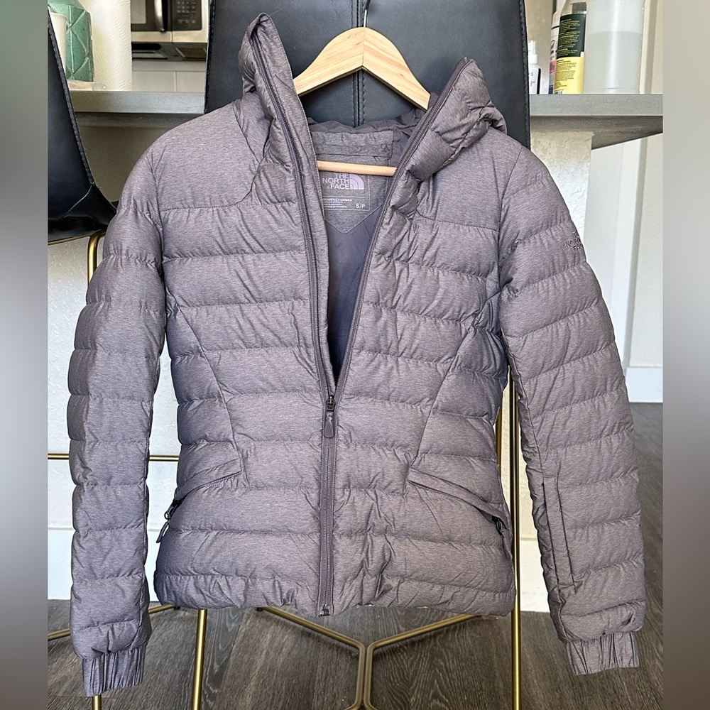 The North Face puffer jacket - color grey (skiing or daily wear) size S women